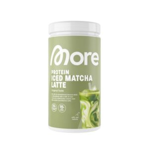 More Protein Iced Matcha Latte - Matcha meets 20g Protein pro Portion