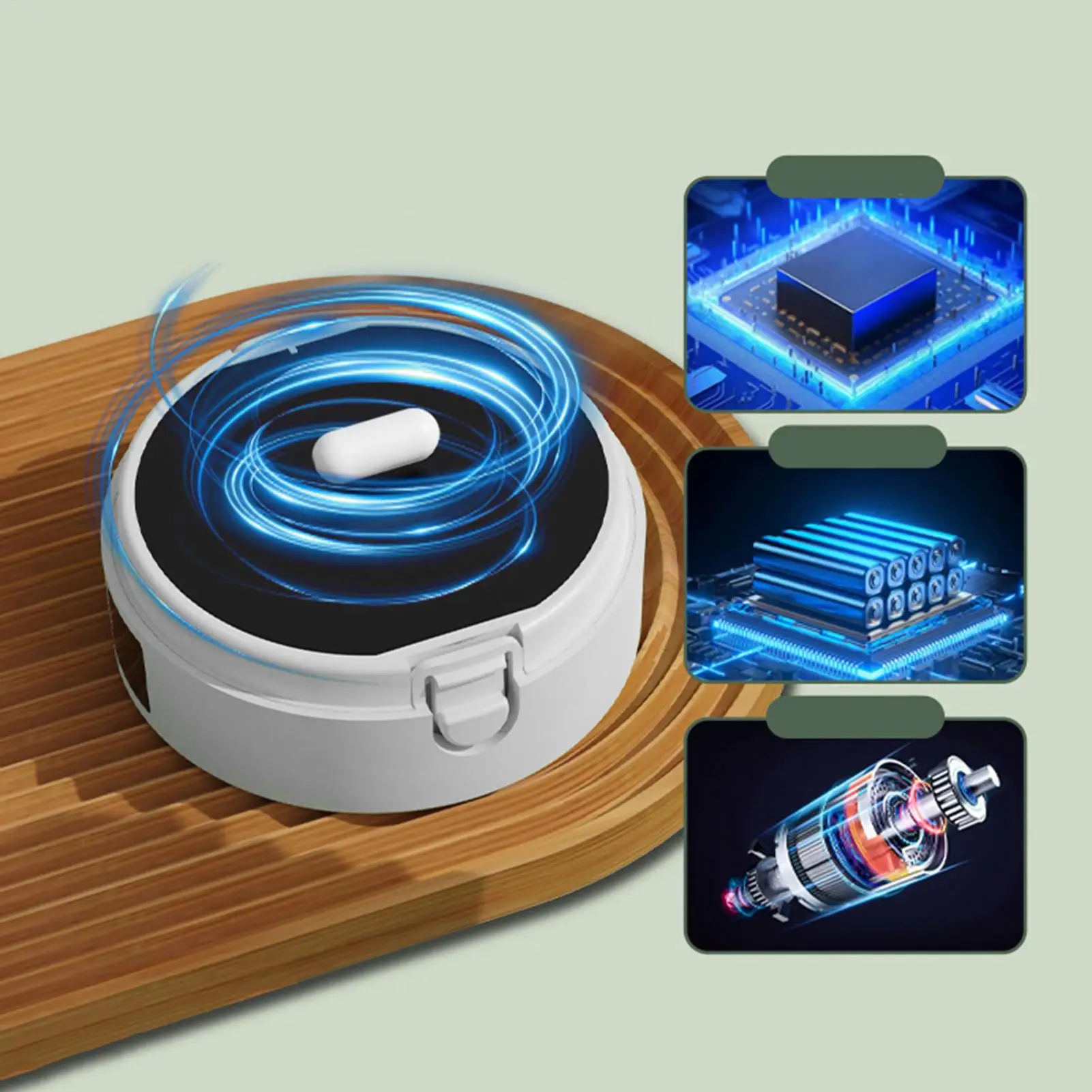 Automatic Stirring Coffee Cup. Rechargeable Automatic Stirring Cup with Temperature Display. Drinking Cup Lid with Straw. Suitable for Coffee. Tea and Hot Chocolate - Imagen 6